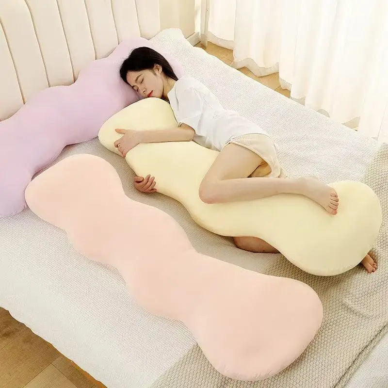 Four Season Universal Detachable and Washable ice Silk Women's Sleeping Leg Clip Long Pillow for Pregnant Women's Side Sleeping