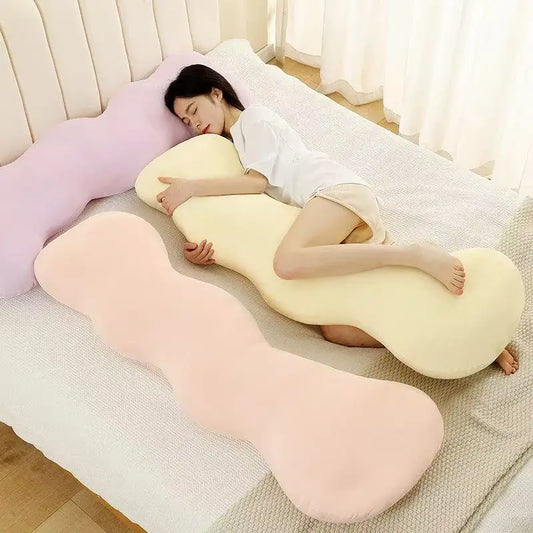 Four Season Universal Detachable and Washable ice Silk Women's Sleeping Leg Clip Long Pillow for Pregnant Women's Side Sleeping